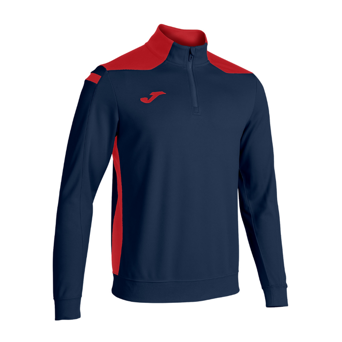 Joma Championship VI 1/4 Zip Sweatshirt in Dark Navy/Red