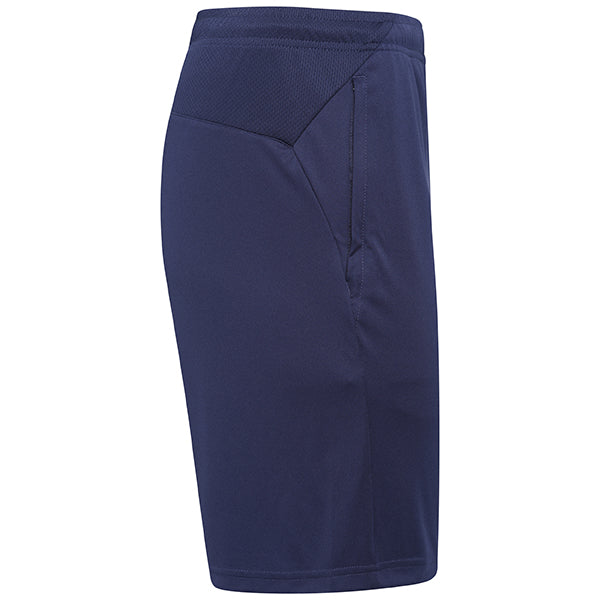 side view of Puma Liga Training Shorts in peacoat