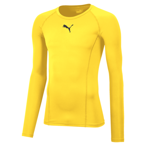 Puma Liga Long Sleeve Baselayer in cyber yellow