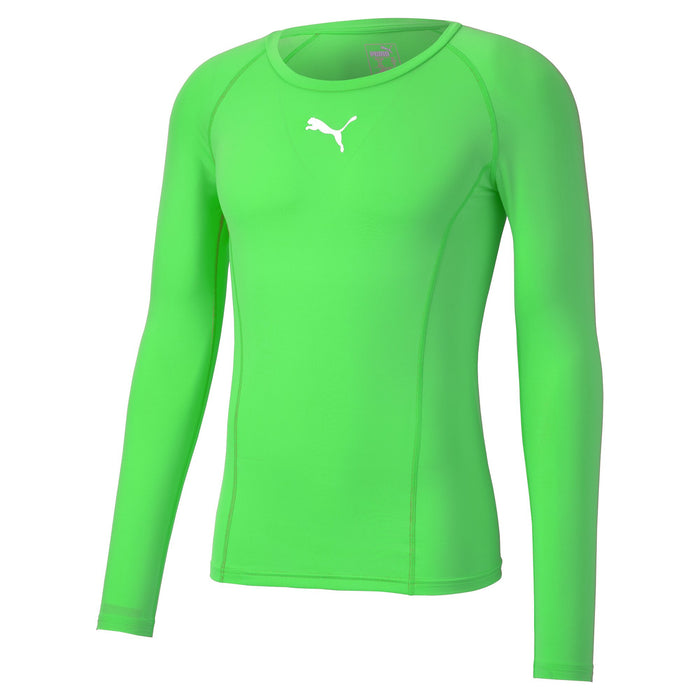 Puma Liga Long Sleeve Baselayer in bright green