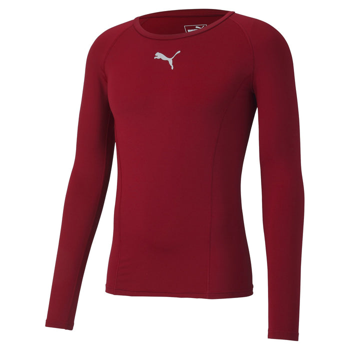 Puma Liga Long Sleeve Baselayer in chilli pepper