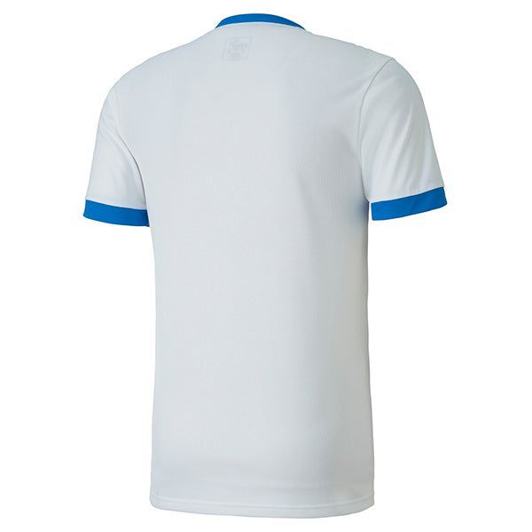 Puma Goal Shirt in White/Electric Blue Lemonade