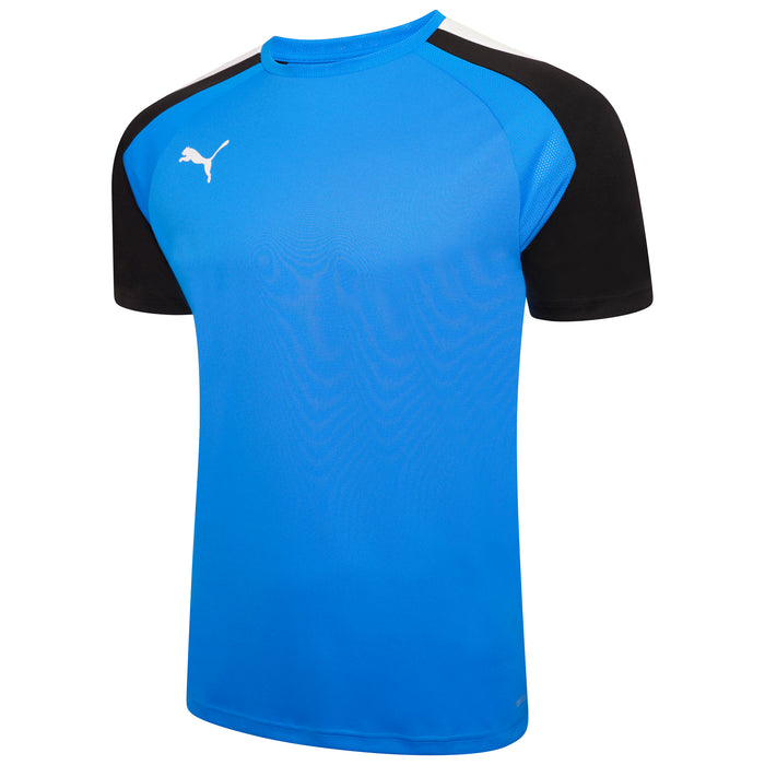 Puma Team Liga Pacer Short Sleeve Shirt in electric blue lemonade