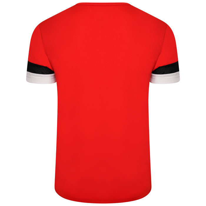 Puma Team Rise Short Sleeve Shirt in Red/Black/White