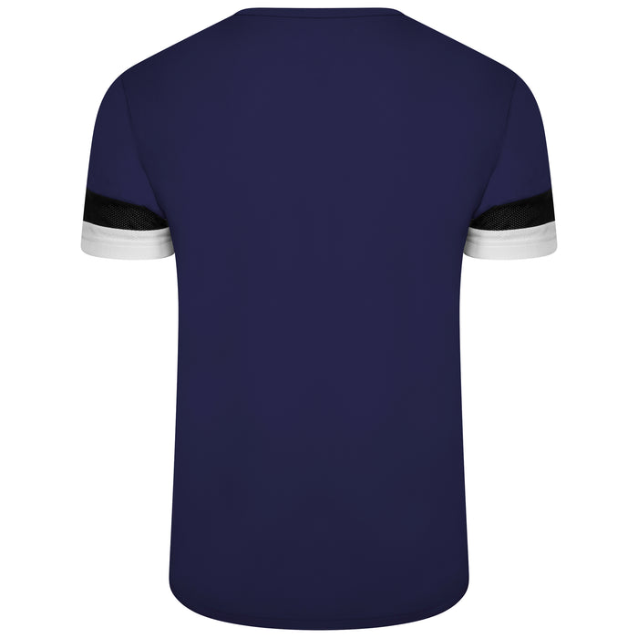 Puma Team Rise Short Sleeve Shirt in Peacoat-Black-White back