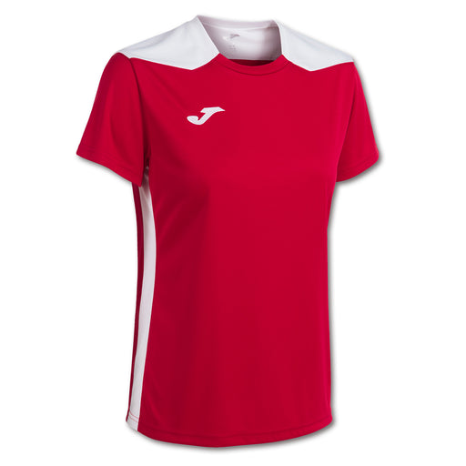 Joma Championship VI Short Sleeve Shirt Women's in Red/White