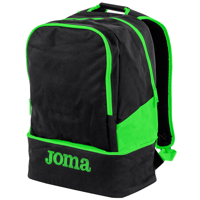 Joma Backpack Estadio III in Black/Verde Fluor
