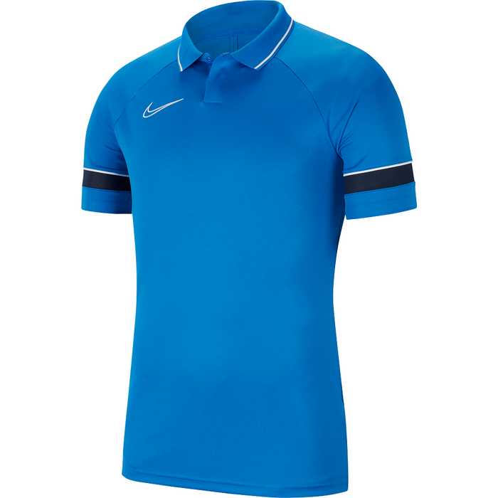 Nike Academy 21 Polo Short Sleeve Royal Blue/Obsidian
