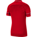 Nike Academy 21 Polo Short Sleeve University Red/White Back