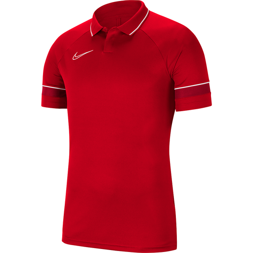 Nike Academy 21 Polo Short Sleeve University Red/White