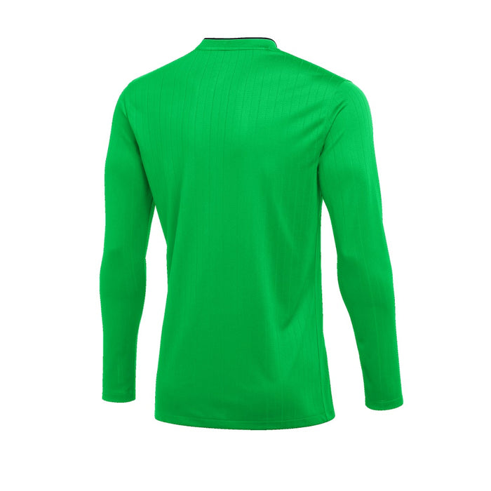 back of Nike Dri-Fit Referee II Jersey Long Sleeve in green spark