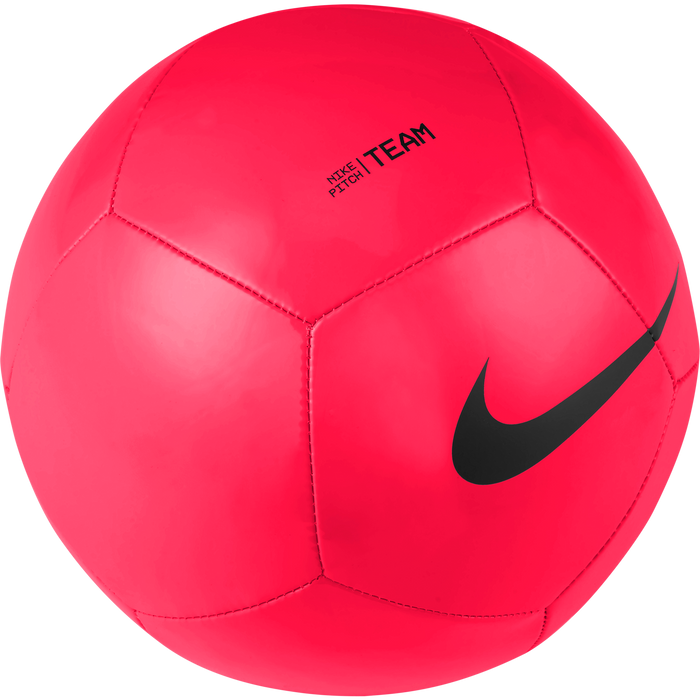 Nike Pitch Team Football in Bright Crimson/Black