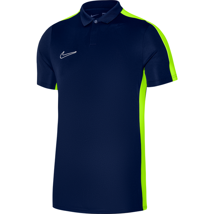 Nike Dri FIT Academy 23 Short Sleeve Polo in Obsidian/Volt
