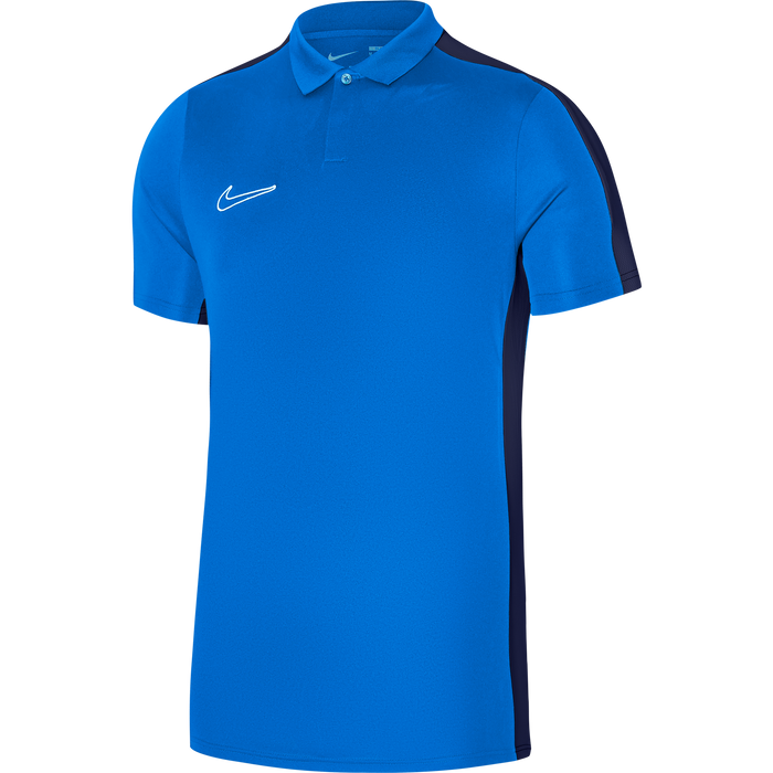 Nike Dri FIT Academy 23 Short Sleeve Polo in Royal Blue/Obsidian