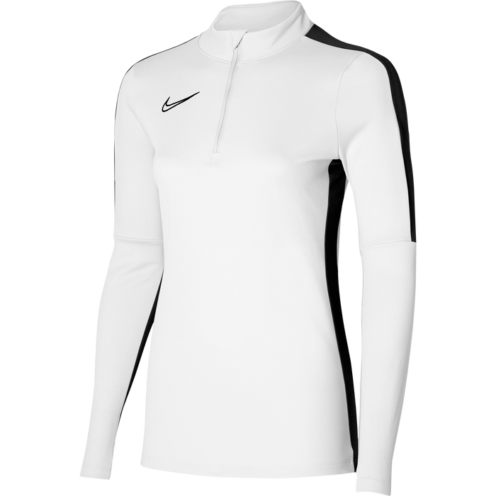 Nike Dri FIT Academy 23 1/4 Zip Women's Drill Top in White/Black