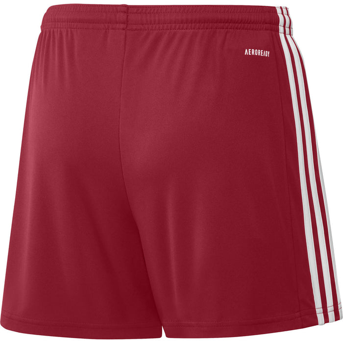 back of Adidas Squadra 21 Women's Shorts in team power red