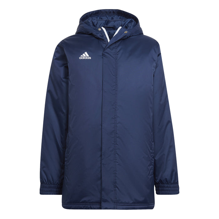Adidas Entrada 22 Stadium Jacket in team navy blue