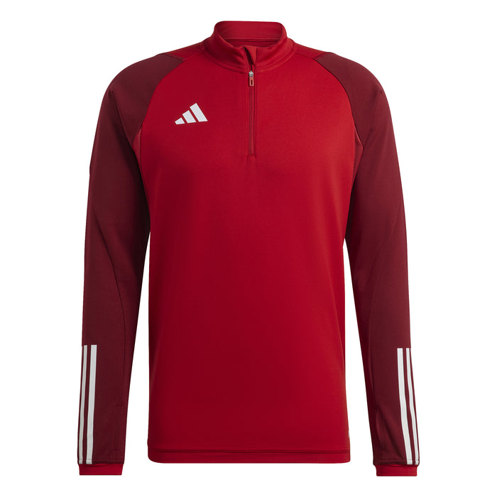 Adidas Tiro 1/4 Zip Track Top in Team Power Red