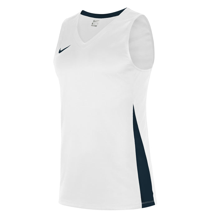 Nike Basketball Jersey in White/Obsidian