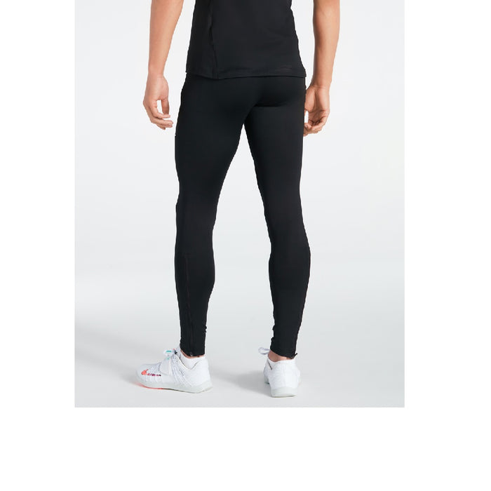 back of Nike Team Full Length Tight in black