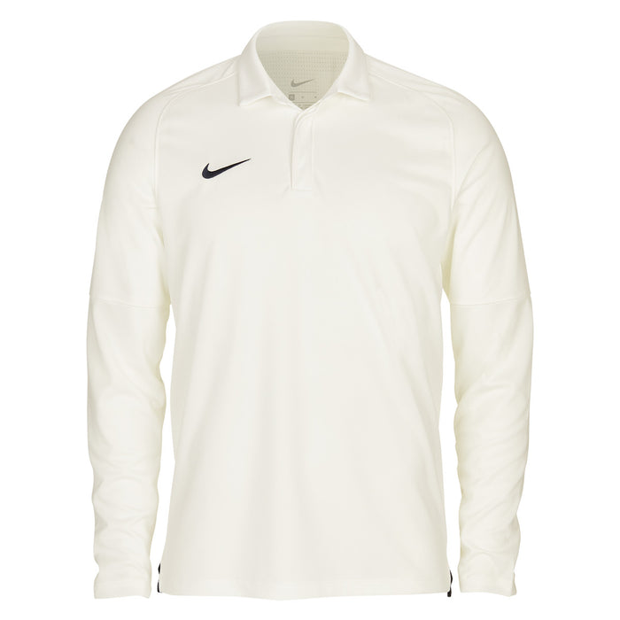 Nike Cricket Long Sleeve Polo in Sail