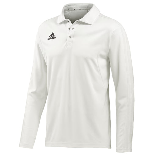 Adidas Elite Long Sleeve Cricket Shirt 2020 in chalk