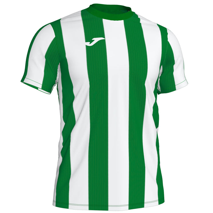 Joma Inter Short Sleeve Shirt in Green/White