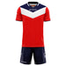 Givova Kit Campo Short Sleeve Shirt & Shorts Set in Red/Navy