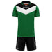 Givova Kit Campo Short Sleeve Shirt & Shorts Set in Green/Black