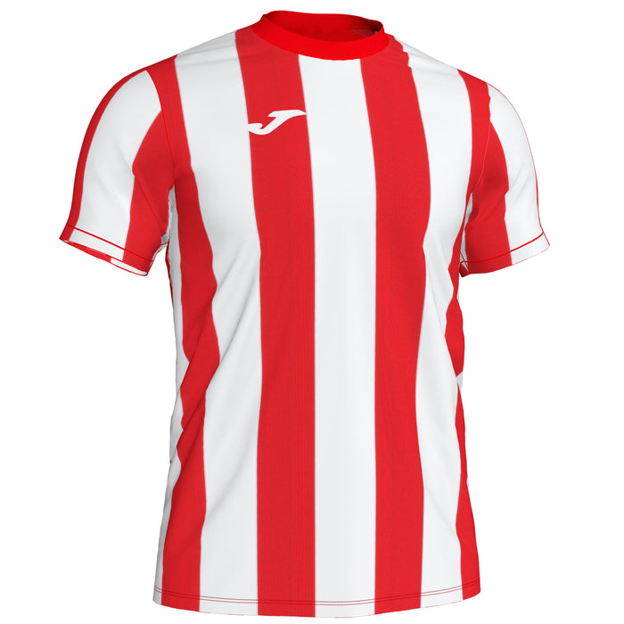 Joma Inter Short Sleeve Shirt in Red/White