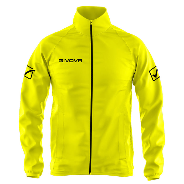 Givova Basico Rain Jacket in Fluo Yellow