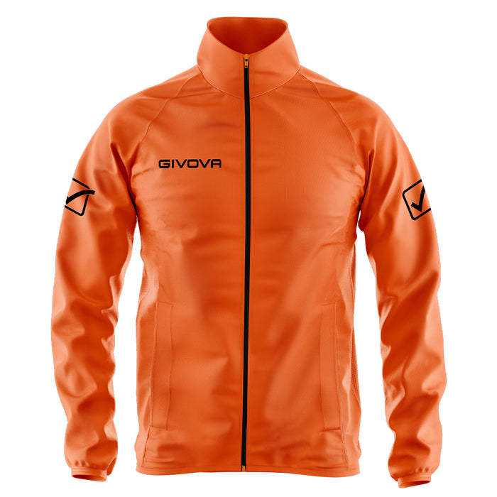 Givova Basico Rain Jacket in Fluo Orange