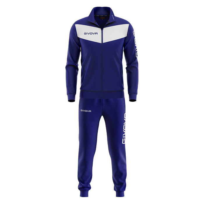 Givova Tuta Visa Tracksuit in Navy/White