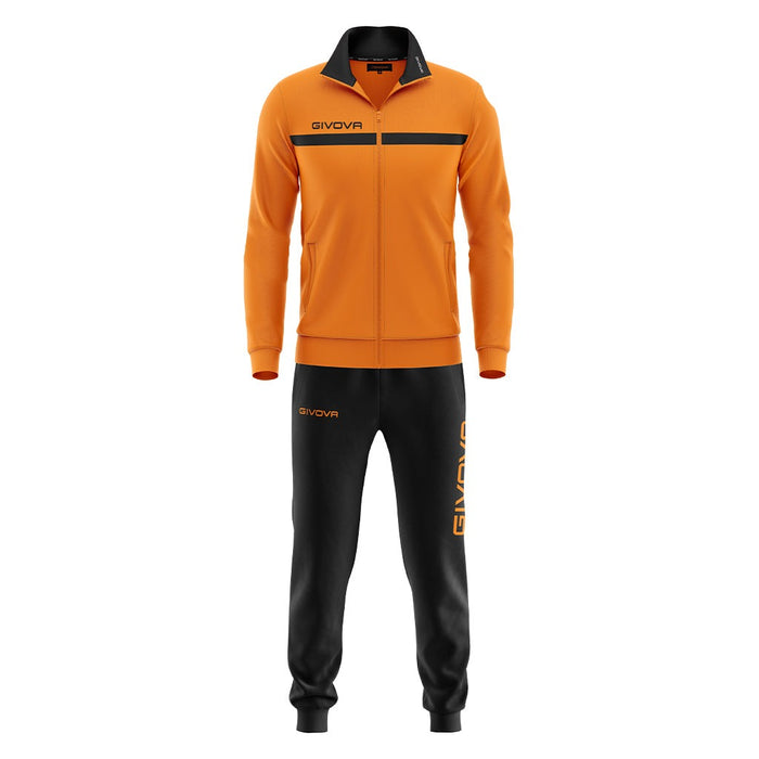 Givova One Tracksuit in Orange/Black