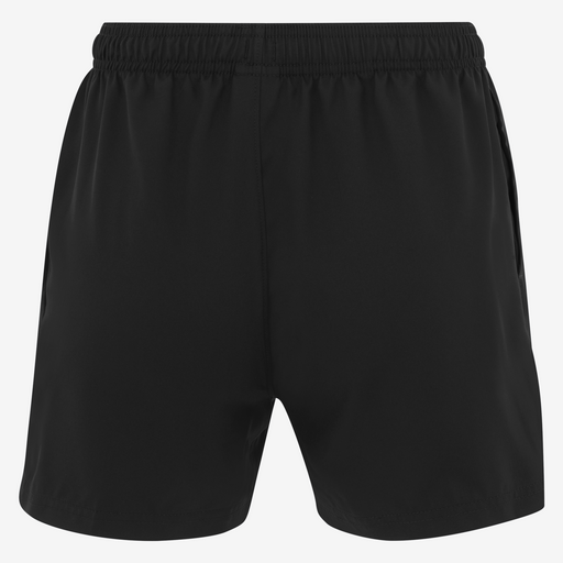back of Nike Team Woven Short Womens in black