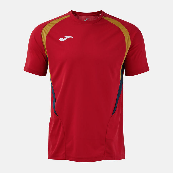 Joma Championship 20 Short Sleeve Shirt in Red/Dark Navy