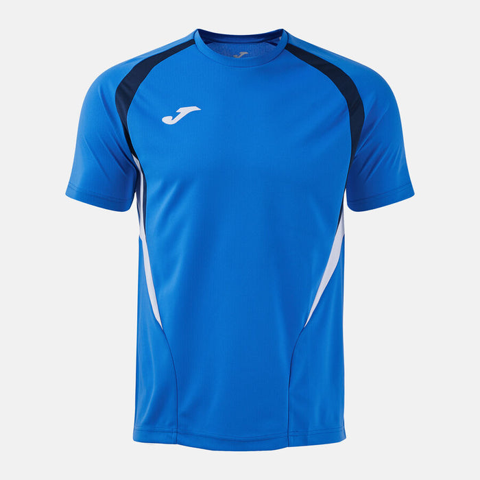 Joma Championship 20 Short Sleeve Shirt in Royal Blue/Dark Navy