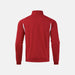 Red half-zip sweatshirt on a light gray background