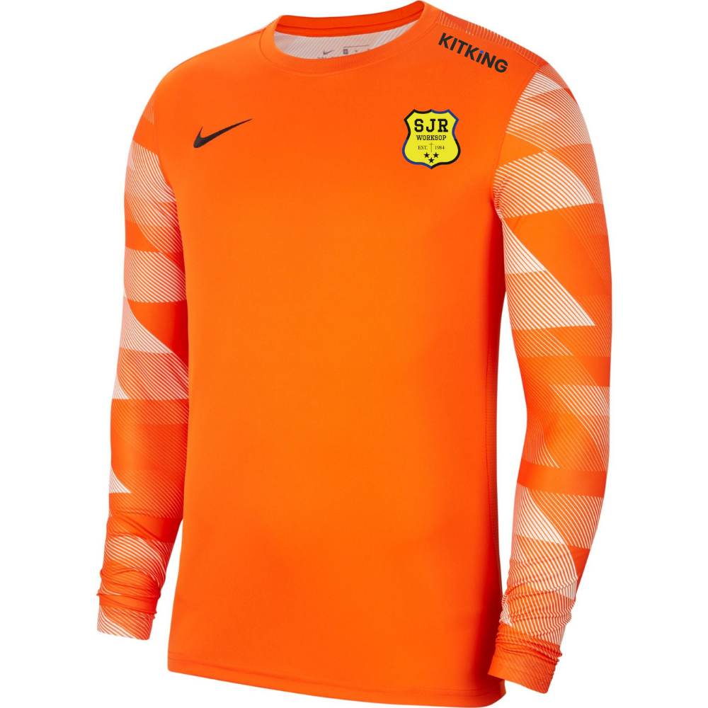 Orange goalkeeper deals jersey