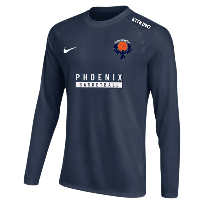 Phoenix Basketball LS Navy Warm Up Tee