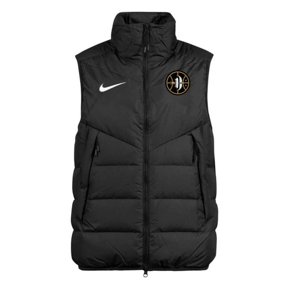 nike black gilet mens