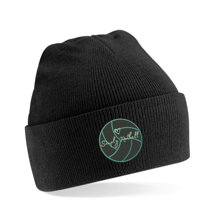 Simply Netball Black Beanie