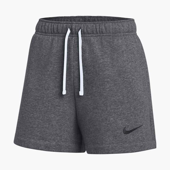 Nike Park Women's Fleece Soccer Shorts in DK Grey Heather/Black
