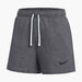 Nike Park Women's Fleece Soccer Shorts in DK Grey Heather/Black