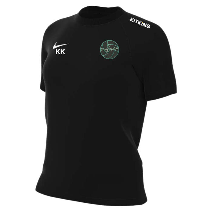 Simply Netball 2026 Women's Black Training Shirt