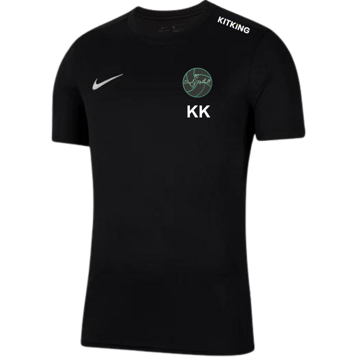 Simply Netball Black Training Shirt