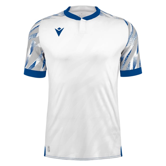Macron Themis Eco Short Sleeve Shirt in white and blue