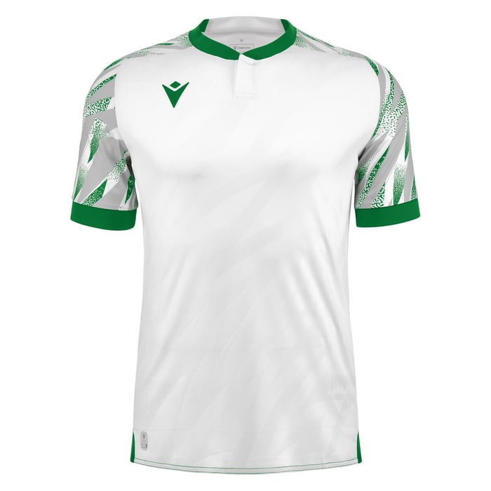 Macron Themis Eco Short Sleeve Shirt in white and green