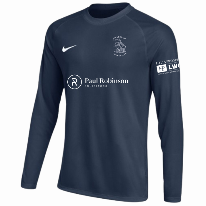 Billericay CC Coloured Long Sleeve Playing Shirt