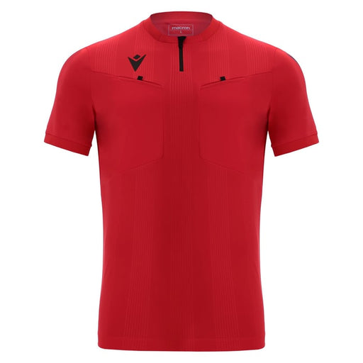 Macron Dienst Referee Short Sleeve Shirt in red
